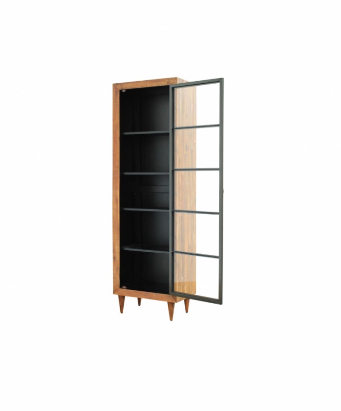 Jameson Small Cabinet Solid Wood Glass Door By Four Hands - 