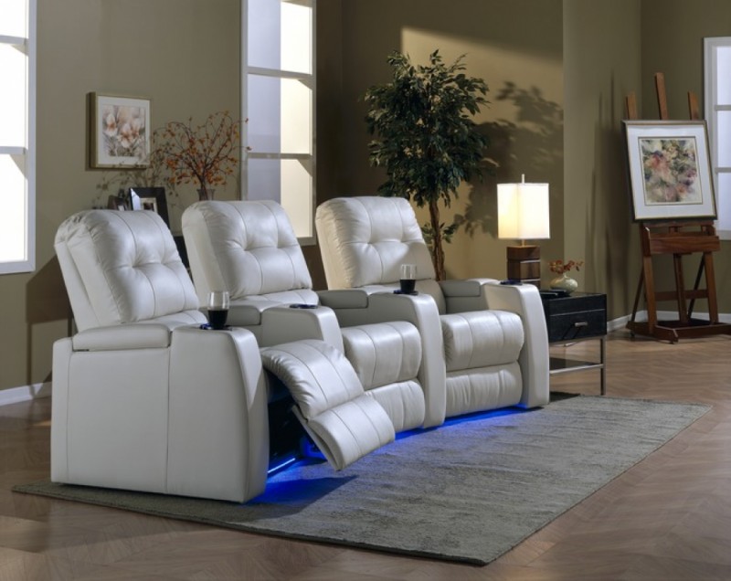 Palliser home theatre seating leather fabric power recliner Reside Furnishings
