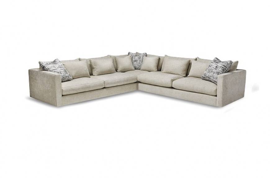 Haze Fabric Sectional Sofa Reside, How Much Fabric For A Sectional Sofa