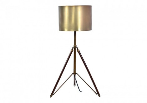 Wooden Tripod Table Lamp