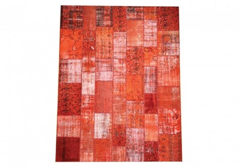 Patchwork Rug 5x8 - Red - Four Hands