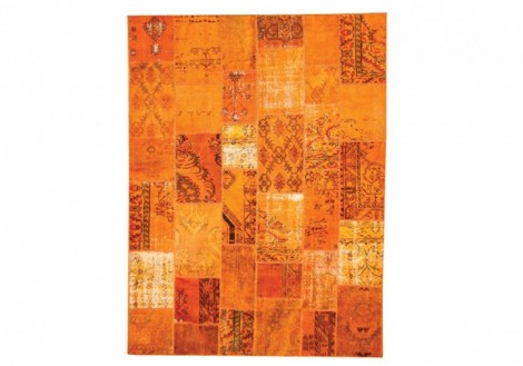 Patchwork Rug 5x8- Orange - Four Hands