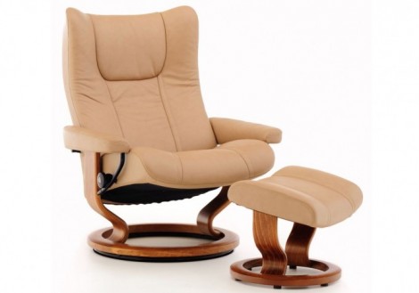 Wing Large Leather Recliner