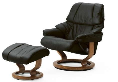 Reno Medium Leather Recliner