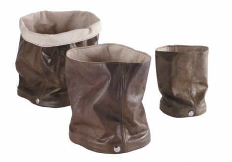 Leather Tote Set