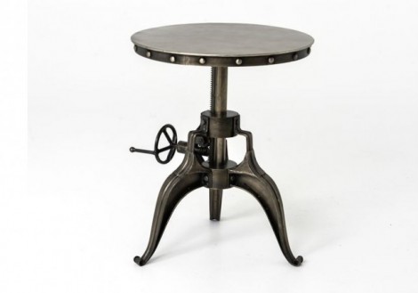 Four hands Crank 22" end side table