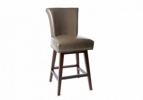 Crystal Swivel Bar Stool Bonded Leather