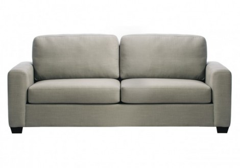 Daniela Grey Leather Sofa