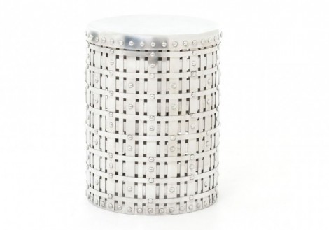 Marlow Woven Round Accent Table - Four Hands