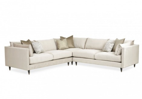 Jonathan Louis Pia Fabric Sectional Sofa