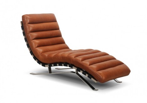 Aiden Leather Chaise