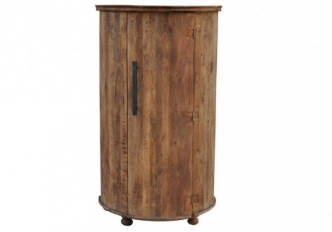 Design Round Solid Wood Cabinet