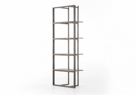 Grainger Bookshelf Four Hands Wood & Metal
