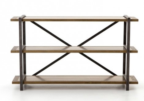 Shane Console table Four Hands Wood Iron