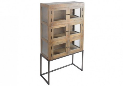 Coulter Wood bookcase storage cabinet