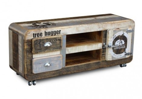 BraunShugar TV Cabinet solid wood