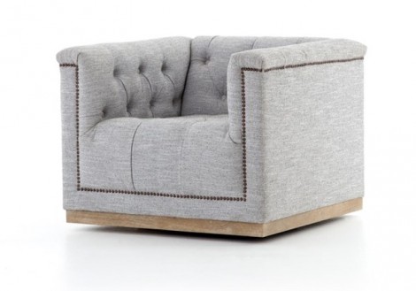 Maxx Fabric Swivel Chair by Four Hands