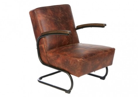 Billy Leather Chair - Distressed