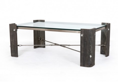 Four Hands Frankie Coffee table w/ glass