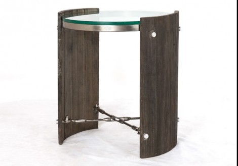 Four Hands Frankie End Table w/ Glass
