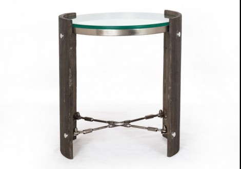 Four Hands Frankie End Table w/ Glass