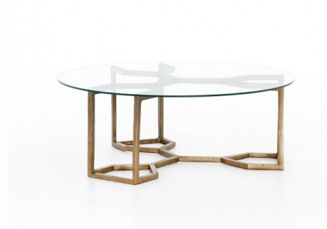 Naomi Glass Coffee Table Four Hands