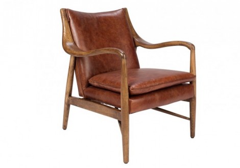 Kiannah Leather club Chair