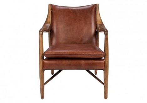 Kiannah Leather club Chair