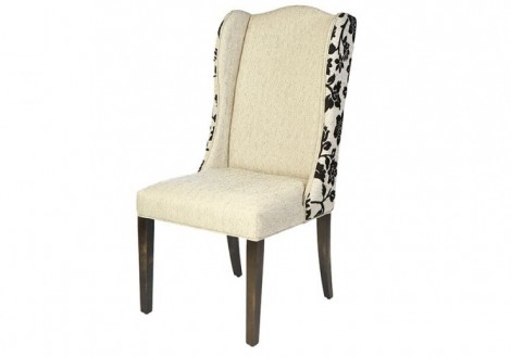 Brece Fabric Wing Dining Chair