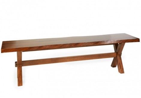 Bertanie Solid Birch Live Edge Bench