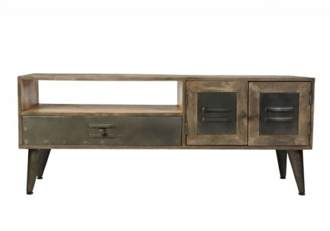 Toronto Media Console TV Solid Wood