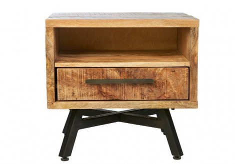 Retro Side Table/Night Stand Solid Wood