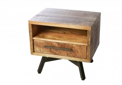 Retro Side Table/Night Stand Solid Wood