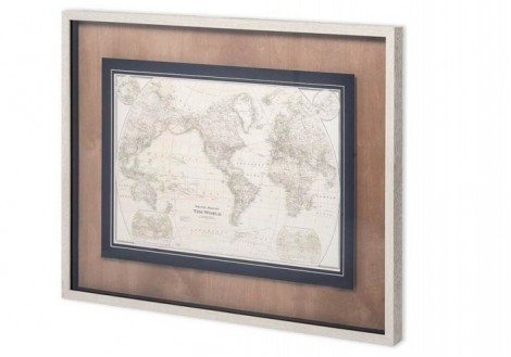 Framed World Map