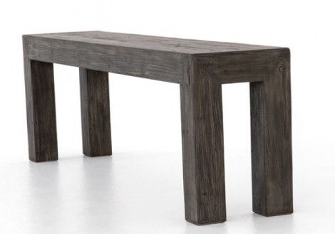 Post & Rail Solid Wood Bench
