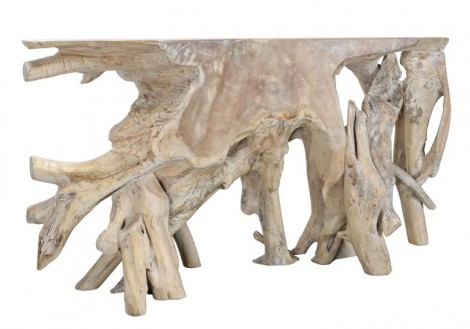 Banyon Cypress Root Console Table