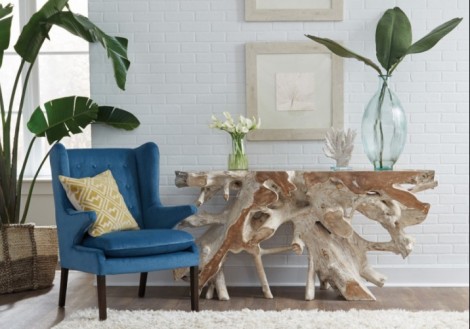 Banyon Cypress Root Console Table