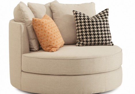Sutton Swivel Fabric Chair