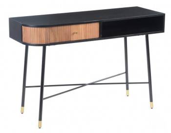 Black and Tan Console Table