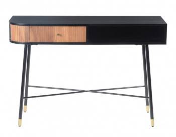 Black and Tan Console Table