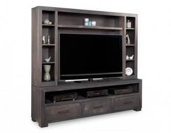 Steel City HDTV Cabinet with Hutch