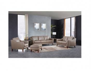 Amber Leather Sofa