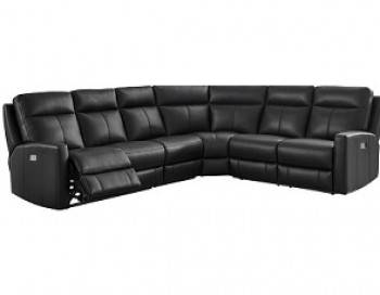 Modena Leather Recliner Sectional