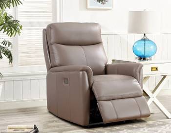 Columbia leather power recliner