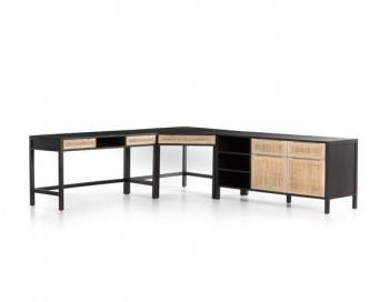 Clarita Desk with filing credenza