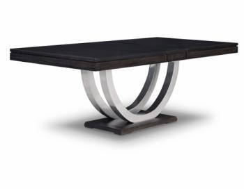Contempo Metal Curve Pedestal Dining Table