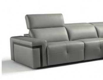 Barbera Leather Power Sectional