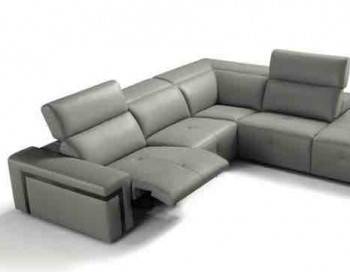 Barbera Leather Power Sectional