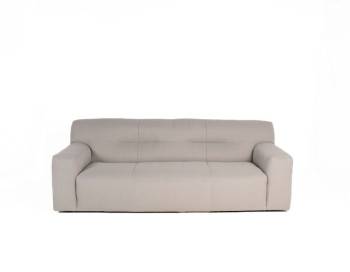 Jonas Fabric Sofa Grey Edmonton front