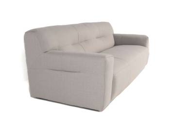 Jonas Fabric Sofa Grey Edmonton side